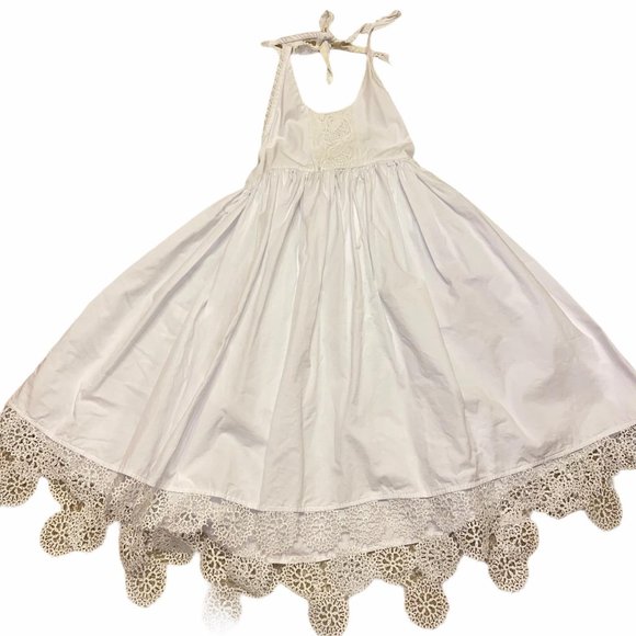 Dollcake Other - Vintage Girls Dollcake Halter Neck White Dress Sz 4